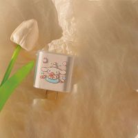 可爱玉桂狗20W苹果12充电器保护套iPhone11数据线缠绕绳软壳透明 充电器头保护套[单壳] 玉桂狗[5W]