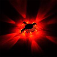 自行车夜骑风火轮灯山地车车轮灯装饰尾灯充电花鼓灯骑行装备配件 红色