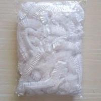 一次性浴帽女防水洗澡加厚帽子美容院专用发膜焗油帽加热染发头套 白色 一包50只