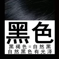 邦维丝染发梳黑色焗油自然染发一梳黑植物染发膏泡沫染发剂 黑褐色 一套 两配管+一染发梳