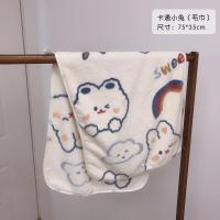 ins少女心毛巾不掉毛吸水速干洗澡巾浴巾家用浴帽卡通大号洗脸巾 卡通小兔(毛巾)