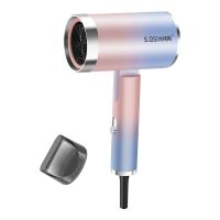 吹风机家用蓝光负离子大功率冷热风静音折叠电吹风筒学生宿舍小型 [官方旗舰品质(蓝光)]-渐变粉 800W送集风嘴[学生专