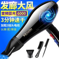 发廊吹风机家用大功率学生宿舍静音理发店电吹风筒家用 发廊蓝光变频专业版+送3