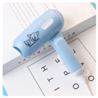 400W小功率吹风机折叠便携学生宿舍专用吹风筒小型迷你家用电吹风 北欧蓝