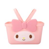 名创优品洗浴篮三丽鸥手提篮可爱卡通美乐蒂凯蒂猫居家收纳篮 粉色美乐蒂手提篮