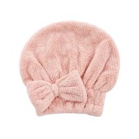 洁丽雅2条装 新款干发帽女生擦头发超强吸水速干包头巾浴帽可爱 藕粉