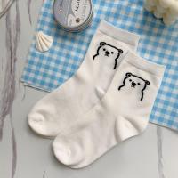 6双装 袜子女个人日系袜子女中筒可爱小熊袜学生ins软妹袜短袜 [2双装]小熊袜 均码