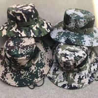 帽子男迷彩防晒帽大帽檐户外出游太阳帽钓鱼帽遮阳防水透气渔夫帽 迷彩8厘米帽檐[不可调节]. 头围56-61[可调节]单帽