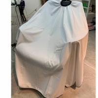 美发工服理发店助理中工服发廊技师染发围裙防水美发焗油小工作服 纯白色围布