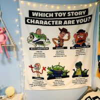 玩具总动员挂毯子多功能装饰盖毯ins沙发巾潮牌野餐垫儿童房挂布 玩具总动员挂布130cm*150cm