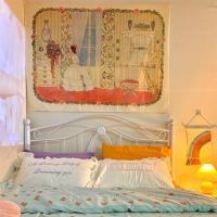 复古插画童话世界ins背景布 小清新床头挂布卧室装饰墙布宿舍改造 童话-公主房 150*110cm+安装包