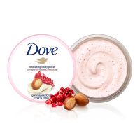 Dove多芬冰激凌磨砂膏298g去角质去鸡皮男女通用去后背痘保湿润滑 石榴籽果香(298g*1)