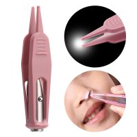 儿童发光鼻屎夹婴儿鼻屎镊子带灯安全圆头掏耳屎工具耳勺耳屎夹子 发光鼻屎夹