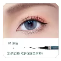 李佳绮眼线液笔防水不晕染持久超极细棕色彩色白色女胶笔名牌 01#黑色眼线笔 送01黑色眼线笔