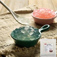 寒天晶球脆波波多肉免煮珍珠奶茶原料蒟蒻粒原味喜茶脆啵啵魔芋球 原味晶球500g