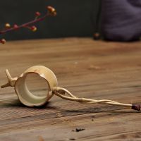 旺道 竹根茶漏茶滤网茶叶过滤器过滤网 竹制功夫茶具配件茶道零配 款式二茶漏