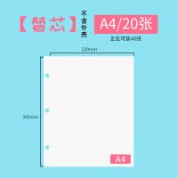 孕期产检活页收纳册B超孕妇孕检收纳袋检查化验单记录收集文件夹 纯替芯A4-20页 单孕检测
