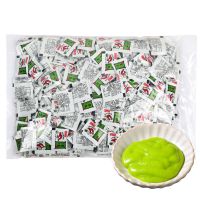 绿色飞扬芥末酱辣根小包芥末酱油迷你青芥辣芥末膏批发寿司三文鱼 小芥末2.6g*100包 绿色飞扬