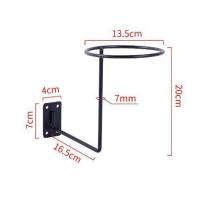 黑色烤漆上墙螺丝白色帽架球架假发陈列架自行车摩托车头盔展示架 黑色 均码