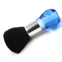 发廊扫发掸刷毛扫美发剪发清洁扫理发毛刷扫碎发清洁家用毛扫刷子 透明蓝色