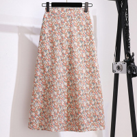 小个子超仙甜美套装裙夏季女装2021新款夏天显瘦碎花长裙子两件套 粉色裙子 S