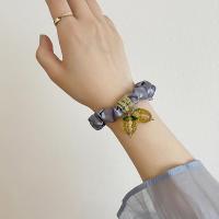 简约韩国水果可爱小肠圈发绳轻奢不伤发圈法式ins少女头绳发饰AY (灰)飞黄腾达