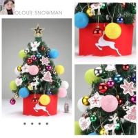 装饰品60场景diy迷你布置小型桌面圣诞树/圣诞节摆90cm件套餐树 60CM圣诞树套餐(不含彩灯)-D76