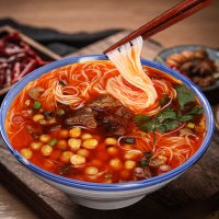 正宗绵阳康富源老开元绵阳米粉细米线方便粉丝豌豆套装中餐厅同款 5袋牛肉笋子+5豌豆