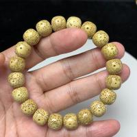 大臣文玩海南星月菩提原生态鸡油黄手串尺寸12×11老型桶珠 老型桶珠12乘11