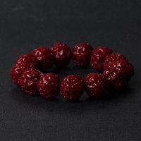 正宗西藏供养酥油供老凤眼菩提子手串佛珠手链圆珠藏式机刷包浆 包浆五瓣20mm大金刚2