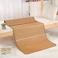 [精品金砖碳化印花席]双面可用竹席凉席折叠款凉席0.6m1.5m1.8m 精品生态金砖 单品 宽0.6米x长1.2米