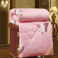 特价蚕丝被空调被春秋被子冬天加厚冬被双人被芯单人宿舍夏被 美善天使+粉色 80x100cm[午休被]