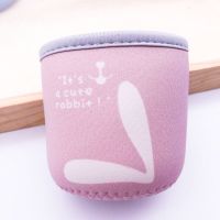 杯套保护套保温杯玻璃杯防烫隔热水杯套儿童防摔水壶保护套同款图 时尚粉(杯套)
