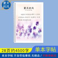 手写体硬笔练字帖行楷行书小清新夏天的风 [夏天的风]字帖 单本字帖[不自带临摹纸]不推荐