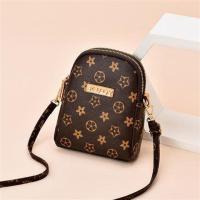 手机包女士小包包2021新款迷你妈妈包中年买菜斜挎包零钱包手机袋 F50竖款喇叭花纹