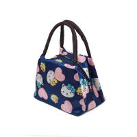手拎便当包妈咪包方盒包手提包牛津布帆布包女款饭盒包防水女包包 普通款-KT_