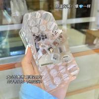 亚克力26孔化妆笔刷架子大孔透明眉笔眼线笔收纳盒整理展示架笔架 小方盒*5