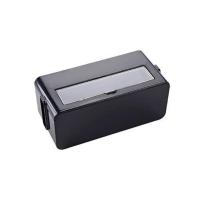 电线插排收纳盒插线板集线盒 电源线插座收纳整理盒 中号黑色