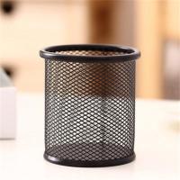 得力文具大容量笔筒可爱小清新简约多功能创意时尚桌面收纳盒摆件 小黑