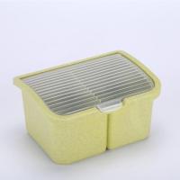 厨房用品调味盒盐盒家用筷子盒筷子筒调料瓶小麦调料罐带勺 北欧绿