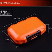 新款渔具防水配件盒多功能钓鱼工具鱼钩收纳盒小路亚盒垂钓用品盒 [防水配件盒颜色随机]小号