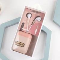 &amp;lt;送收纳盒&amp;gt;高颜值入耳式有线耳机女士学生少女心vivo华为OPPO通用 粉色