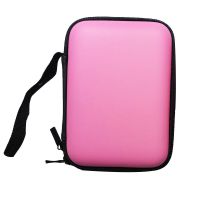 移动电源包充电宝数码收纳包硬盘盒充电器数据线小耳机收纳保护套 粉色 小款(11.5*8*2.2cm)