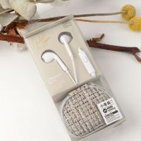 高颜值高档耳机入耳式有线女士女生OPPO苹果vivo华为通用少女心 白色