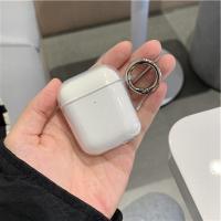 奶白撞蓝链条IKF find pro蓝牙耳机保护套Find第三代IKF透明软壳 TPU软壳带金属圆扣 ikf find