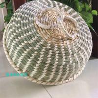 茅草小麦杆手工草编锅盖蒸锅盖蒸笼盖炒锅铝锅铁锅电热锅通用锅盖 普通款不包边 24cm按笼屉内径拍