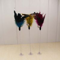 猫玩具逗猫棒羽毛弹簧逗猫玩具铃铛球老鼠猫咪玩具套装猫咪用品 羽毛款