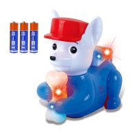 儿童电动万向玩具小孩卡通小狗小猫灯光音乐宝宝玩具1-3-6岁 小狗 无电池