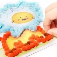 [蘅芜]1500粒毛毛球贴贴画 手工DIY制作[8张卡片] [蘅芜]1500粒毛毛球贴贴画 手工DIY制作[8张卡片]