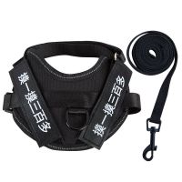 猫牵引绳可调节溜猫神器小猫外出防挣脱背心式猫链项圈猫咪用品 摸一摸三百多 S码(胸围25*30cm4斤内)